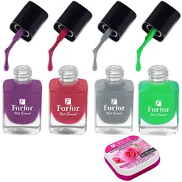 FORFOR Perfect Stay Trendy Set of 4 Long Lasting Nail Enamels - 5 ml Each-40