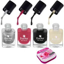 FORFOR Perfect Stay Trendy Set of 4 Long Lasting Nail Enamels - 5 ml Each-49