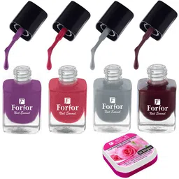 FORFOR Perfect Stay Trendy Set of 4 Long Lasting Nail Enamels - 5 ml Each-21