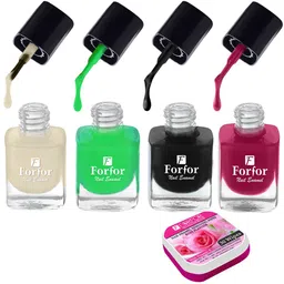 FORFOR Perfect Stay Trendy Set of 4 Long Lasting Nail Enamels - 5 ml Each-image-96