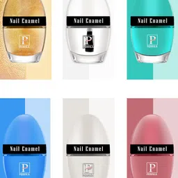 PERPAA Set Of 6 Tiny Glaze Long-Lasting Nail Enamel - 5ml Each-11