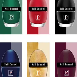 PERPAA Set Of 6 Tiny Glaze Long-Lasting Nail Enamel - 5ml Each-0