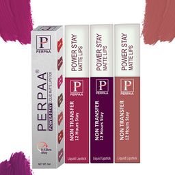 PERPAA Set Of 3 Power Stay Long Lasting Liquid Matte Lipstick-5ml Each-01-16-23-image-19