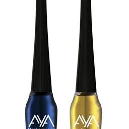AYA Set of 2 Blue & Golden Waterproof Liquid Eyeliner - 5ml Each image 5