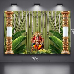 BANANA GANPATI K8 Curtain Fabric-image-66