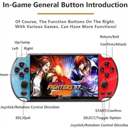 SSR Handheld Game Players | 4.3In X7 Video Game Console 64 GB with yes image 2