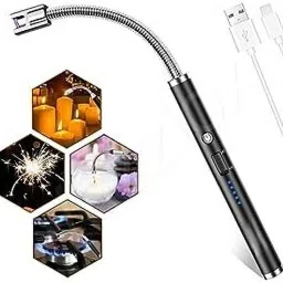 Electric Lighter for Candles Rechargeable Electric Gas Lighter for Home Use 284 Usb Lighter 360 Deg Flexible Neck Arc Lighter For Kitchen,Barbecue,Candles M284 Pocket Lighter-image-98