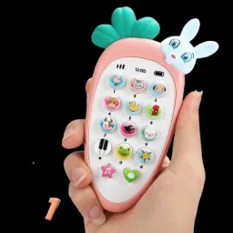Rabbit Musical Phone toy Cordless Feature Mobile Phone Smart Light,multicolour,1-4