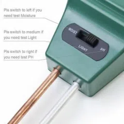 goodsbazaar 3-in-1 Soil Test Kit-249 Soil Moisture + Ph + Light Measurement PH Meter Moist Digital TDS Meter image 3