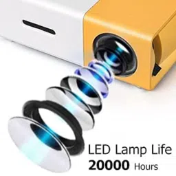 VOLTegIC Mini Projector LCD Low Power Projector for Kids 400 lm LED Corded & Cordless Portable Projector image 2
