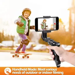 CHG Vlogging YouTube Video Recording Kit 6 in 1 Combo 3 Axis Gimbal for Mobile image 5