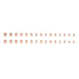 LICK 12 Pcs Beige French Manicure Artificial Reusable Press On Nails With Application Kit image 5