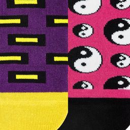 Dynamocks Pack Of 2 Patterned Ankle-Length Socks image 2