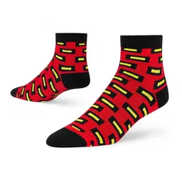 Dynamocks Unisex Pack of 3 Patterned Ankle-Length Socks image 2
