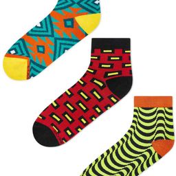 Dynamocks Pack of 6 Patterned Ankle-Length Socks image 4