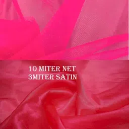 Unstitched Net/Lace Multi-purpose Fabric Self Design-image-4