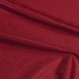 Cortina Set of 2 Maroon Embossed Damask Print Polyester Door Curtains image 5