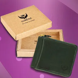 LORENZ Leather Zip Around Wallet image 5