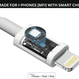 RoarX Lightning Cable 6 A 1 m Type C to Lightning Cable, Fast Charge Cord Wire Lead USB C Fast Charging image 4