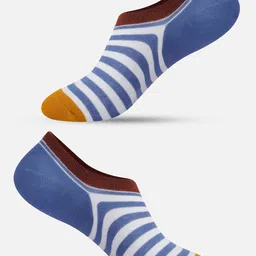 TOFFCRAFT Men Pack Of 2 Patterned Shoe Liner Socks image 5