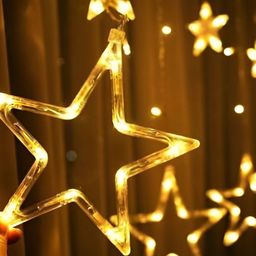 SPARK WORLD Yellow Star Shaped LED String Lights image 2
