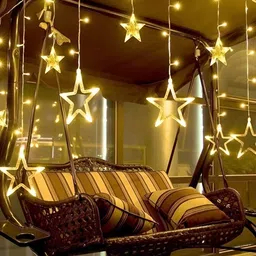 SPARK WORLD Yellow Star Shape String Lights image 5