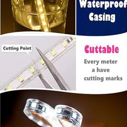 Gesto Green Waterproof Rice Shape String Lights image 5