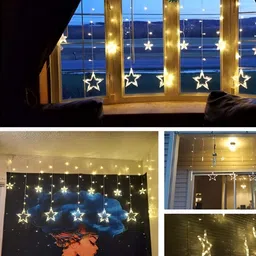 SPARK WORLD Yellow Star Shape String Lights image 2