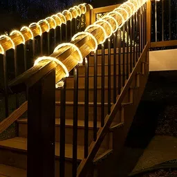 SPARK WORLD Yellow Rice Shape String Lights image 3