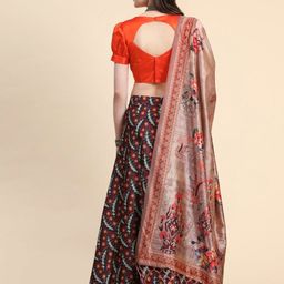 Kaizen TEXO FAB Printed Semi-Stitched Lehenga & Unstitched Blouse With Dupatta image 4