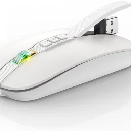 RETRACK M113 2400DPI Dual Mode 2.4GHz + Bluetooth 5.1 Wireless Wireless Ambidextrous Optical Mousewith Bluetooth-35