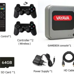 Clubics Android TV Console Gamebox G7 Retro Video Game Player Support WiFi 4K HD 64 GB with CONTRA,MARIO BROS,SNOW BROS,MUSTAFA,DUCK HUNT ,CONTRA 1, 30000+ Games-picture-18