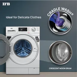 ifb 9 kg 5 Star AI Powered,� with 2X Power Steam Fully Automatic Front Load with In-built Heater Silver image 5
