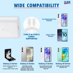 MAK 25 W Adaptive Charging 3 A Wall Charger for Mobile with Detachable Cable image 4