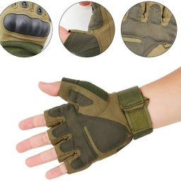 Half Anti-Slip riding Gloves Men And Women Riding Gloves for summer,[Green] Riding Gloves-image-5