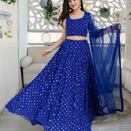 Label Shaurya Sanadhya Embellished Sequinned Ready to Wear Lehenga & Blouse With Dupatta image 5
