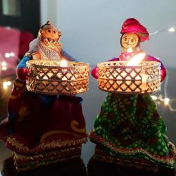 Tealight Candle Holder for Home Decor, Diwali Gift, Candle Diya, Candle for Birthday, Diwali, Festival Decoration 3.5 Hour Burning Time Puppet Tealight Candle Pack of 2 Candle Candle-image-78