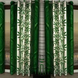 214 cm (7 ft) Polyester Semi Transparent Door Curtain (Pack Of 4)-image-8