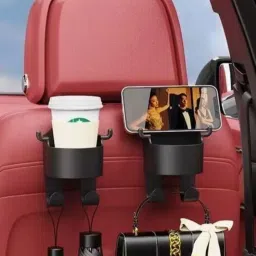 Car hook water cup holder pack of 2 for back seat head rest Trunk Organizer-picture-13