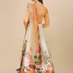 Kaizen TEXO FAB Printed Semi-Stitched Lehenga & Unstitched Blouse With Dupatta image 3