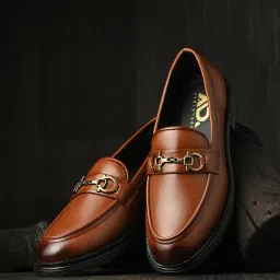 Men's Tan Leather Comfortable Lightweight Fashionable Slip On Outdoor Casual Loafers For Men-picture-29