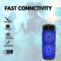 Clairbell DJ Box 40W Bluetooth Home Audio Speaker & FM Radio with Mic ,USB Pen DriveGH471 40 W Bluetooth Party Speaker image 4