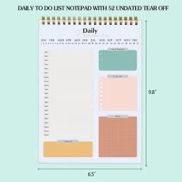 twone TO DO List-Undated Planner Daily To Do List Notepad B5 Note Pad Ruled 60 Pages image 2