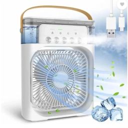 GOOD FIND Portable Mist Fan with 3 Speeds, 5 Sprays, LED Light & 600ml Water Tank Cooling Mini AC Portable Mini Fan USB Air Cooler-image-68