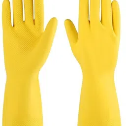 donizard Cleaning Reusable Rubber Hand Gloves for Washing Cleaning Kitchen Garden Wet and Dry Disposable Glove-picture-0