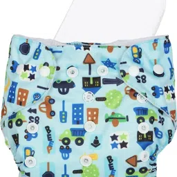 Baby Cloth Diaper Adjustable Reusable Washable Printed Button Diaper for Babies-picture-27