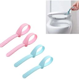 Toilet Seat Lifting Band, Foldable Toilet Cover Seat Lid Lifter Handle Bathroom Accessories, Self-Adhesive Toilet Seat Lifter Lid Handle (Pack of 4 Pcs) Custom Fit Toilet Seat Lid Lock-image-99