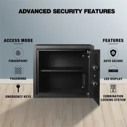 ozone 40.8L Fingerprint Safe Locker with 3-in-1 Unlock, 2-Year Warranty, 21.3kg. Safe Locker image 5