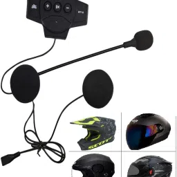 Universal Wireless Motorcycle Helmet Bluetooth Headset Dual Stereo Speakers Hands-Free Music Call Control Mic Earphones-image-38