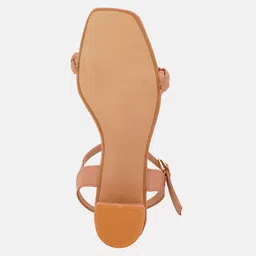 Mast & Harbour Textured Open Toe Block Heels image 3